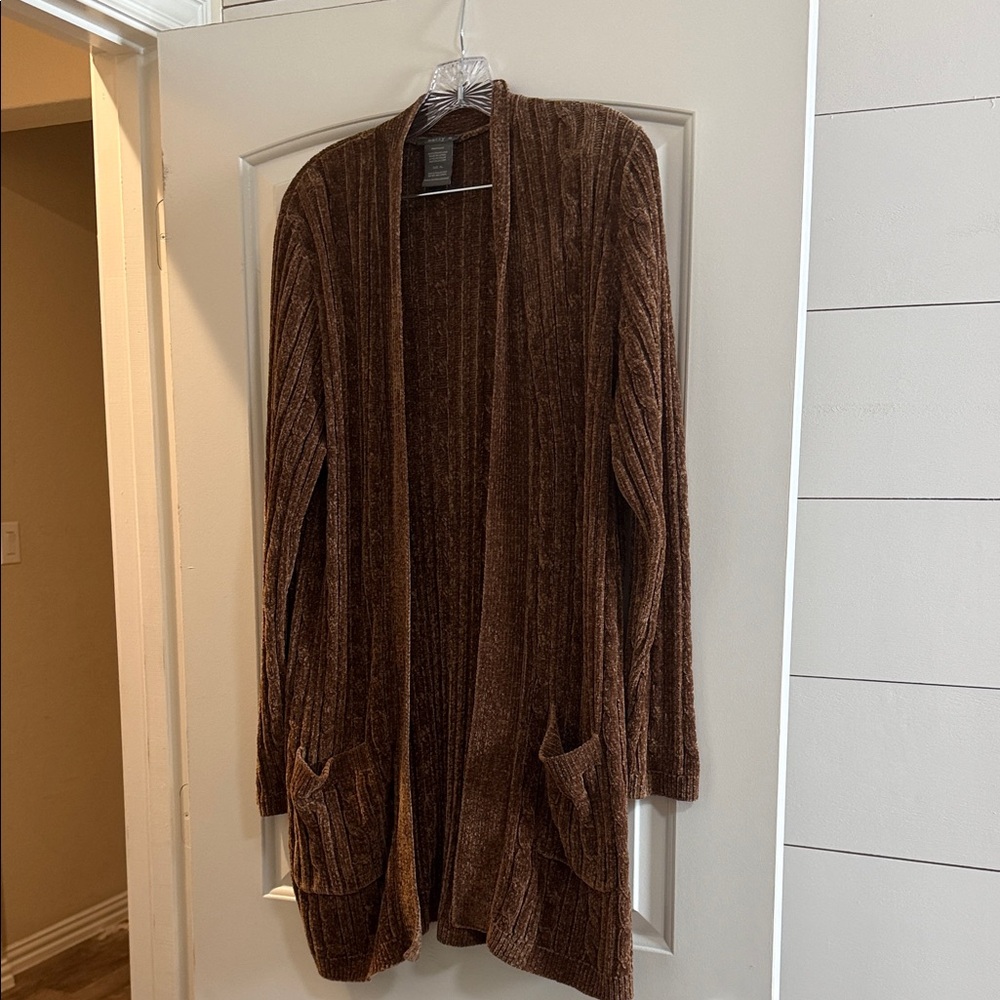 Matty M Chocolate Brown Women's Cardigan